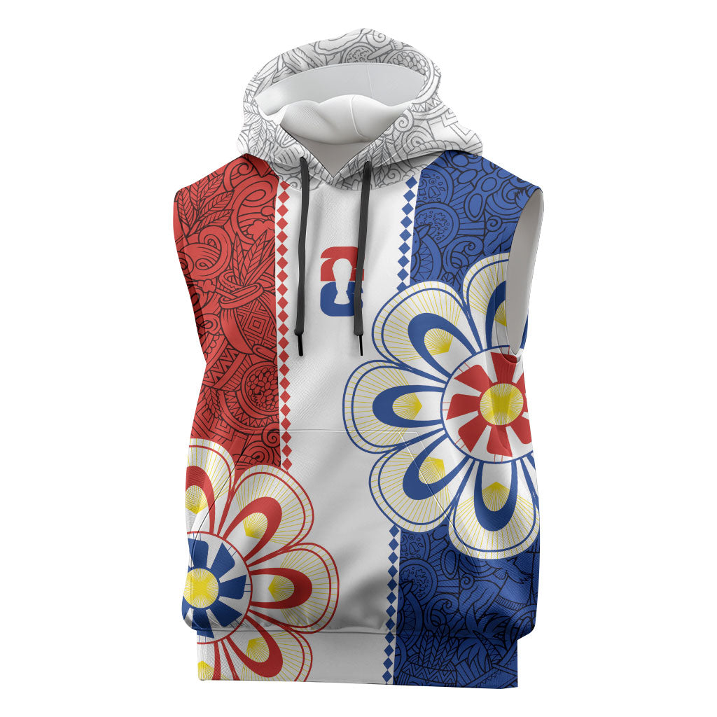Vamos Paraguay Custom Sleeveless Hoodie Nanduti Heritage Football Supporter