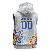 Vamos Paraguay Custom Sleeveless Hoodie Nanduti Heritage Football Supporter