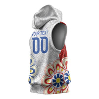 Vamos Paraguay Custom Sleeveless Hoodie Nanduti Heritage Football Supporter