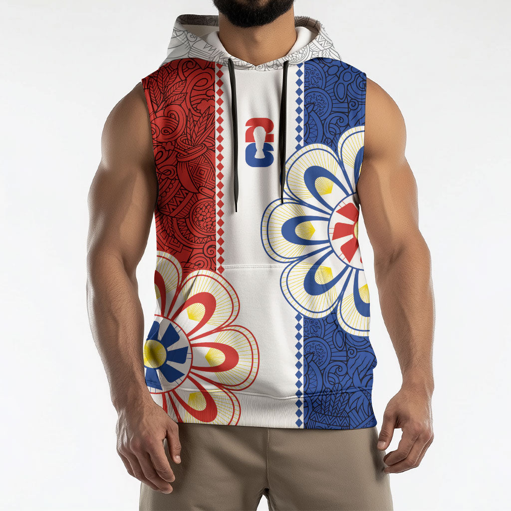 Vamos Paraguay Custom Sleeveless Hoodie Nanduti Heritage Football Supporter
