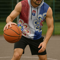 Vamos Paraguay Custom Sleeveless Hoodie Nanduti Heritage Football Supporter