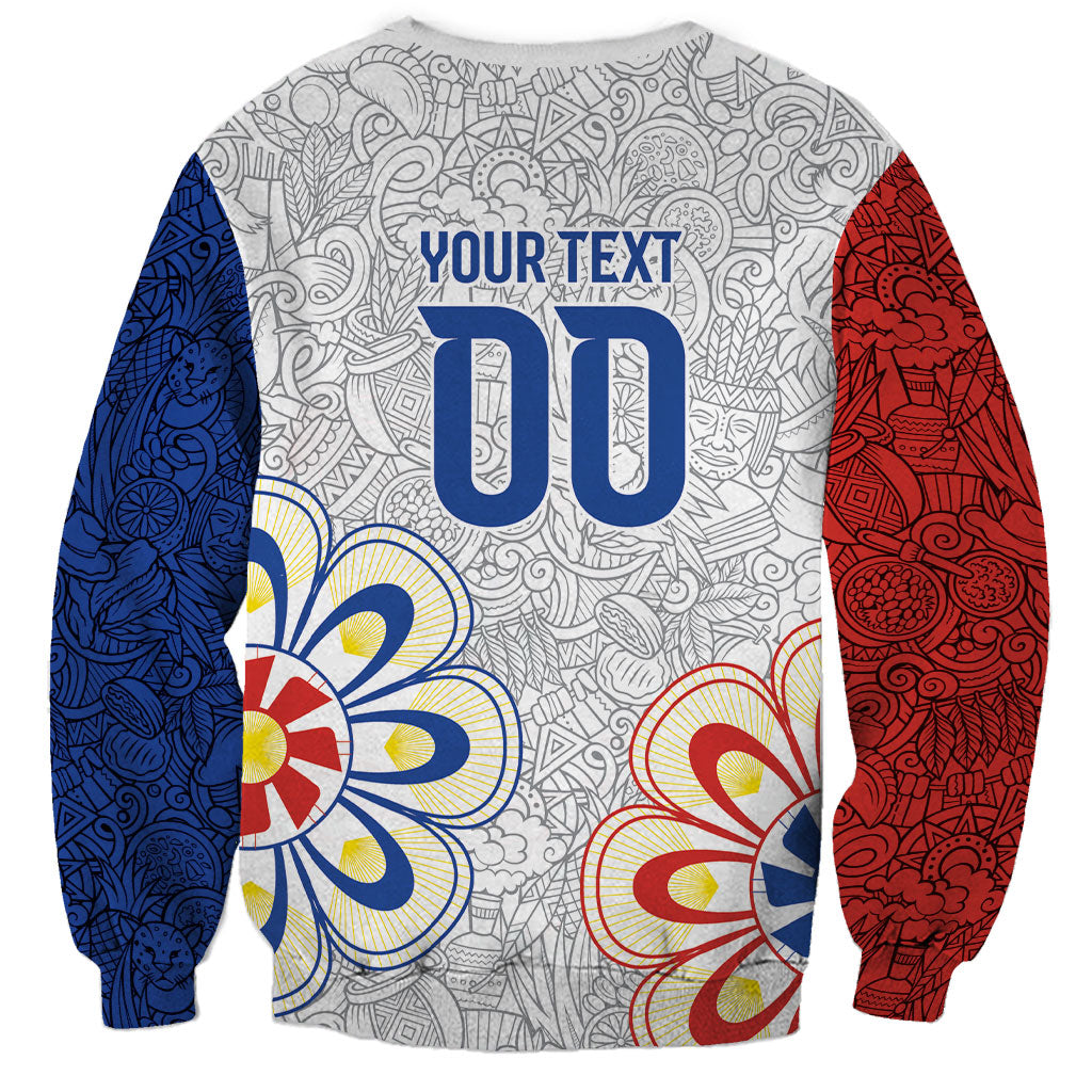 Vamos Paraguay Custom Sweatshirt Nanduti Heritage Football Supporter