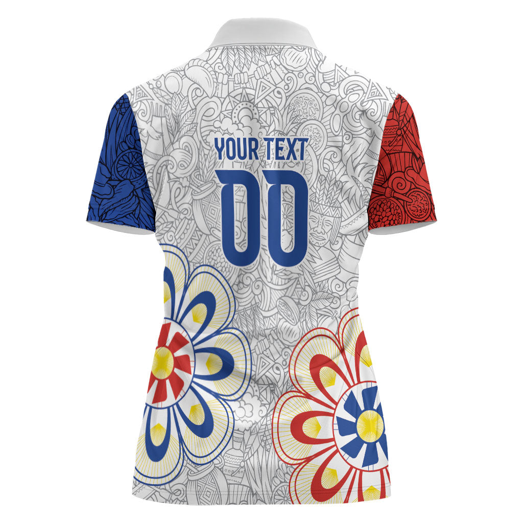 Vamos Paraguay Custom Women Polo Shirt Nanduti Heritage Football Supporter