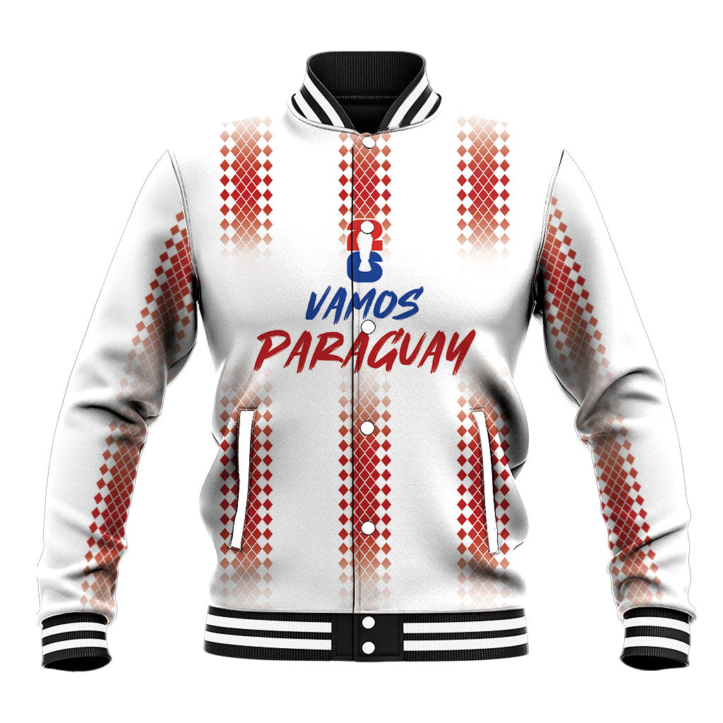 Vamos Paraguay Custom Baseball Jacket Ao Po'i Heritage Football Supporter