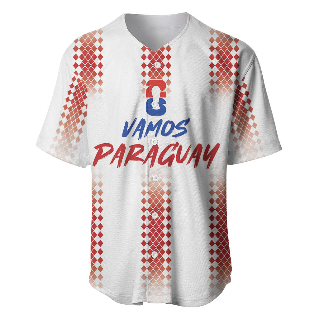 Vamos Paraguay Custom Baseball Jersey Ao Po'i Heritage Football Supporter