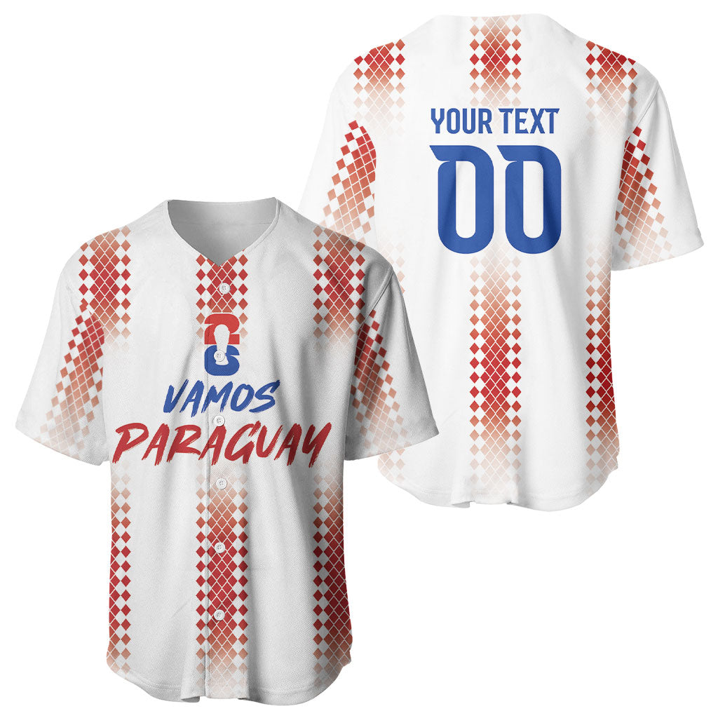 Vamos Paraguay Custom Baseball Jersey Ao Po'i Heritage Football Supporter