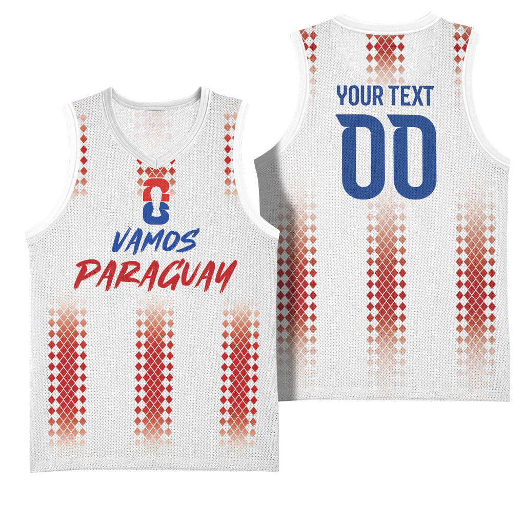 Vamos Paraguay Custom Basketball Jersey Ao Po'i Heritage Football Supporter