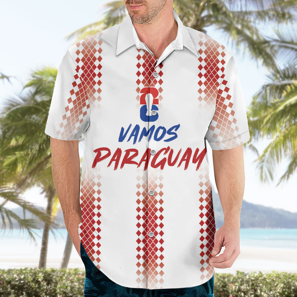 Vamos Paraguay Custom Hawaiian Shirt Ao Po'i Heritage Football Supporter
