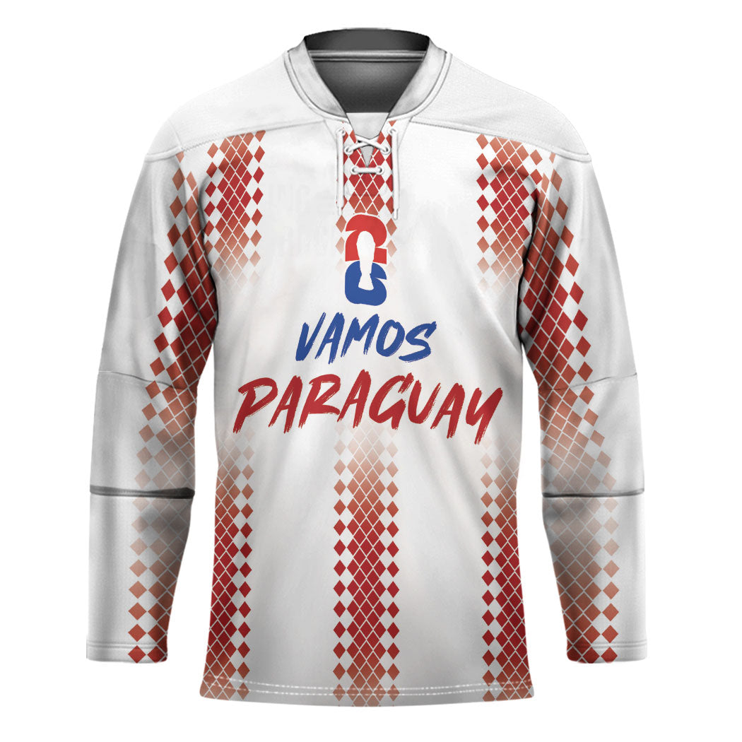 Vamos Paraguay Custom Hockey Jersey Ao Po'i Heritage Football Supporter