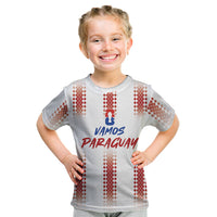 Vamos Paraguay Custom Kid T Shirt Ao Po'i Heritage Football Supporter