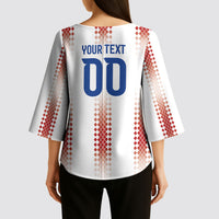 Vamos Paraguay Custom Kimono Sleeve Blouse Ao Po'i Heritage Football Supporter