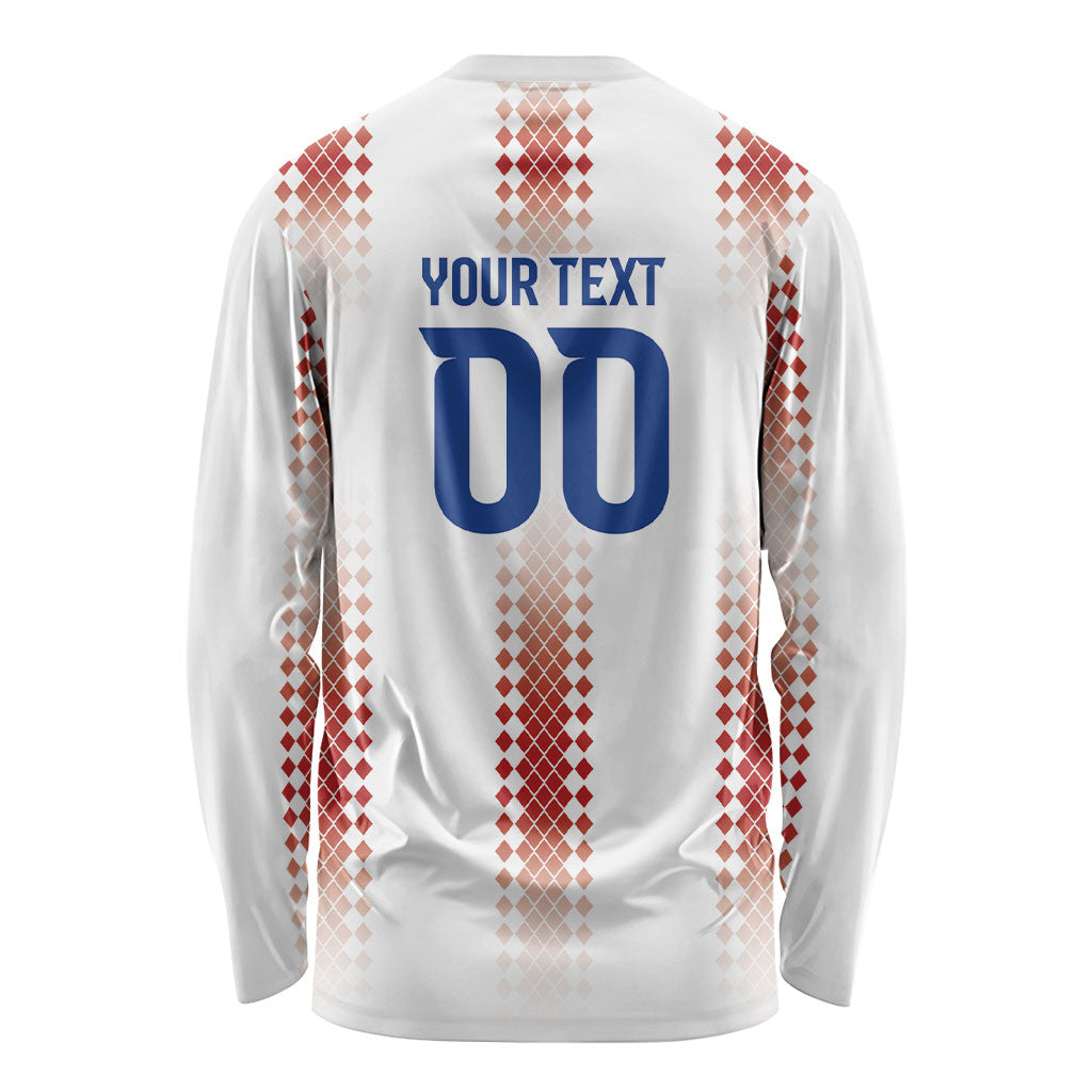 Vamos Paraguay Custom Long Sleeve Shirt Ao Po'i Heritage Football Supporter