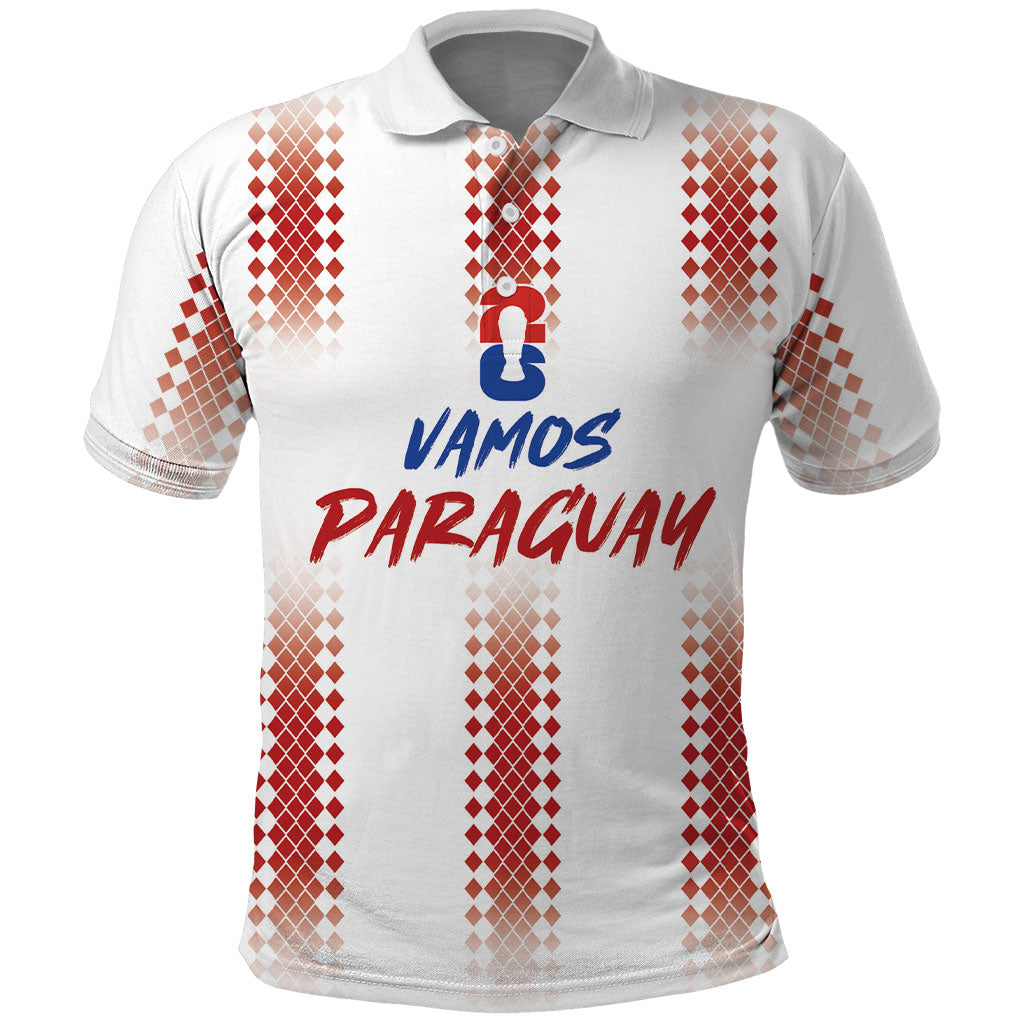 Vamos Paraguay Custom Polo Shirt Ao Po'i Heritage Football Supporter
