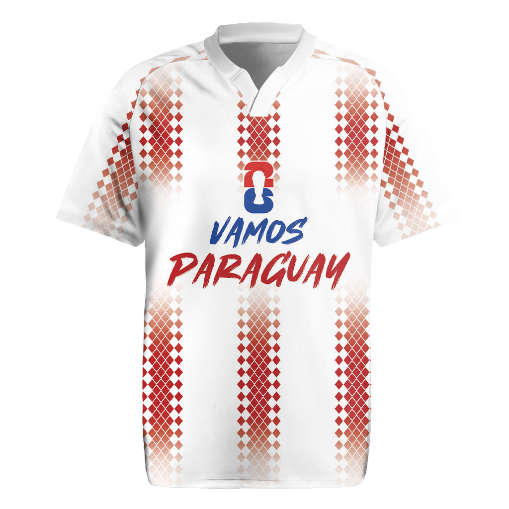 Vamos Paraguay Custom Rugby Jersey Ao Po'i Heritage Football Supporter