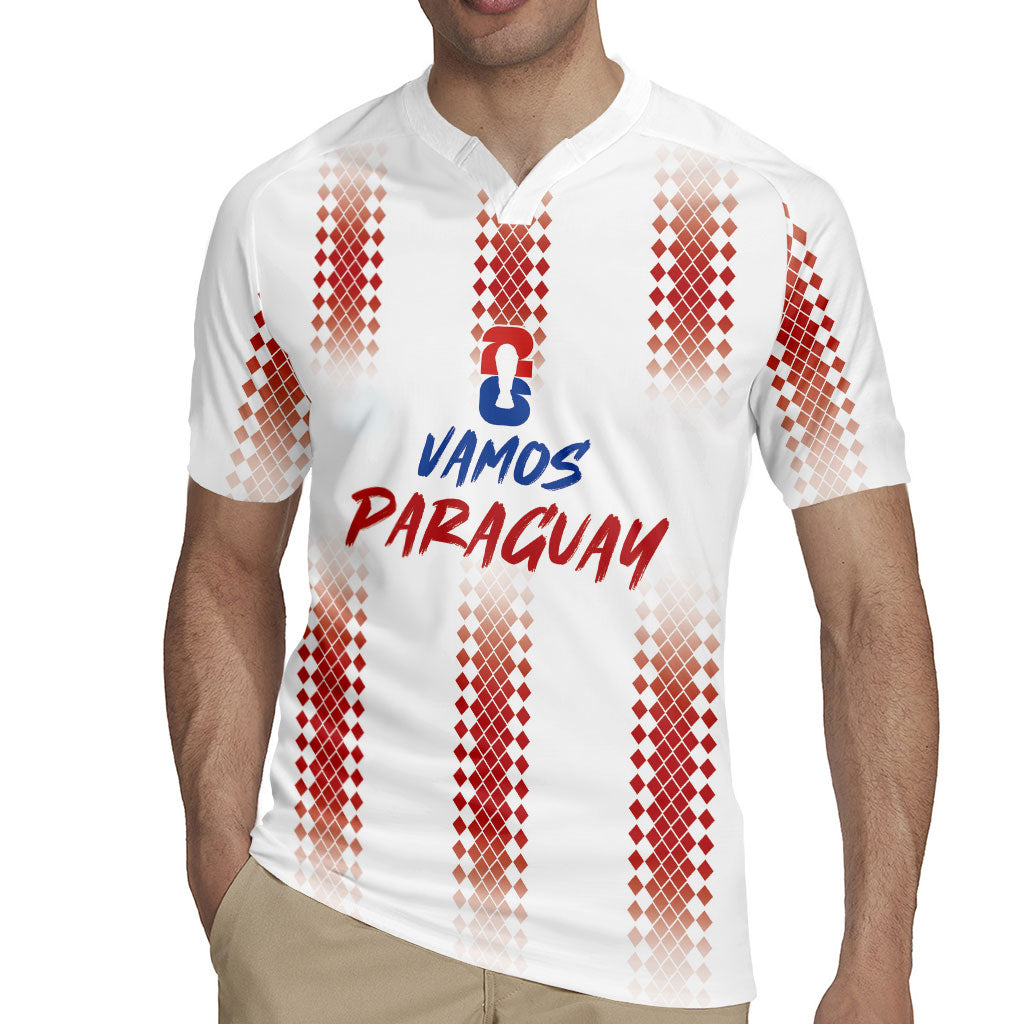 Vamos Paraguay Custom Rugby Jersey Ao Po'i Heritage Football Supporter