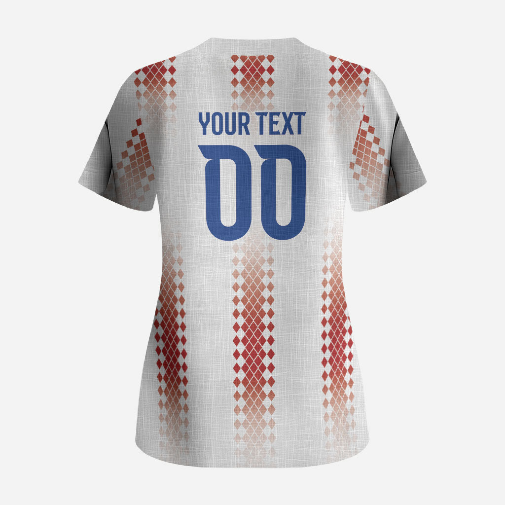 Vamos Paraguay Custom Scrub Top Ao Po'i Heritage Football Supporter