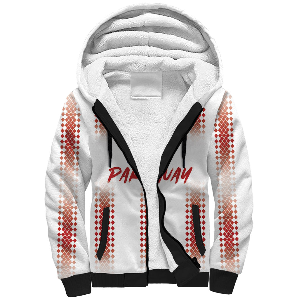 Vamos Paraguay Custom Sherpa Hoodie Ao Po'i Heritage Football Supporter