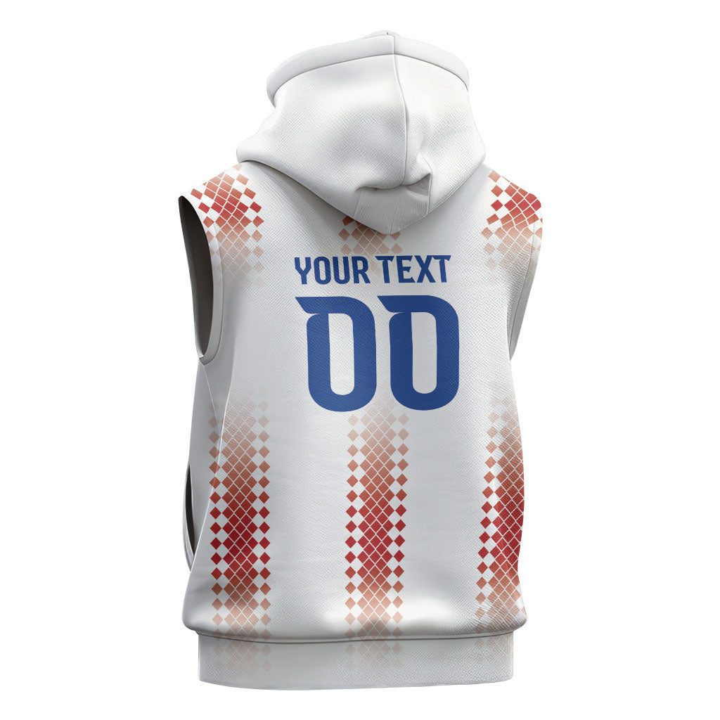 Vamos Paraguay Custom Sleeveless Hoodie Ao Po'i Heritage Football Supporter