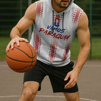 Vamos Paraguay Custom Sleeveless Hoodie Ao Po'i Heritage Football Supporter