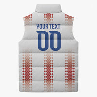 Vamos Paraguay Custom Sleeveless Puffer Jacket Ao Po'i Heritage Football Supporter