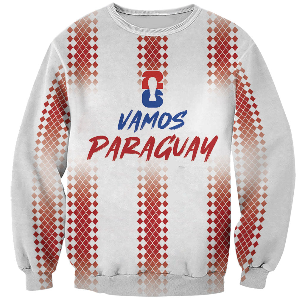 Vamos Paraguay Custom Sweatshirt Ao Po'i Heritage Football Supporter