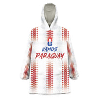 Vamos Paraguay Custom Wearable Blanket Hoodie Ao Po'i Heritage Football Supporter