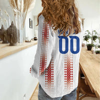 Vamos Paraguay Custom Women Casual Shirt Ao Po'i Heritage Football Supporter