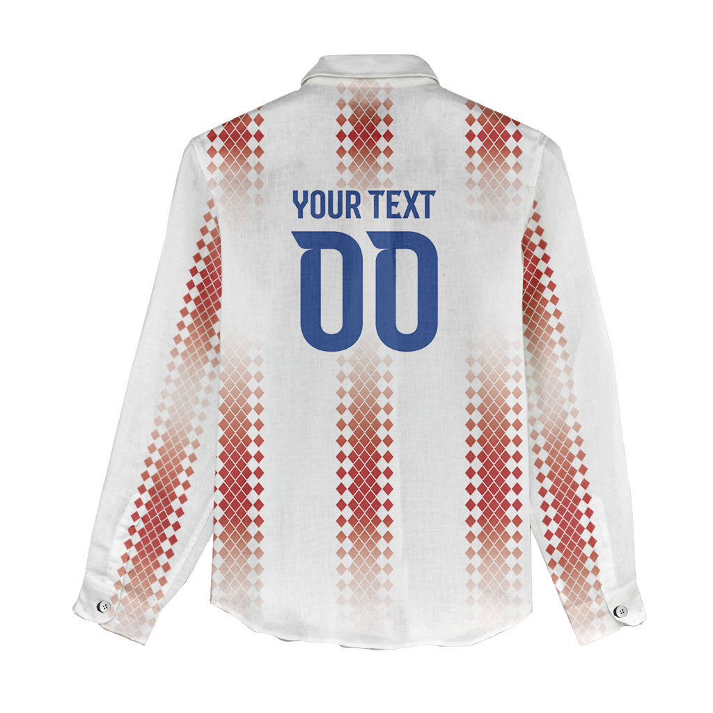 Vamos Paraguay Custom Women Casual Shirt Ao Po'i Heritage Football Supporter