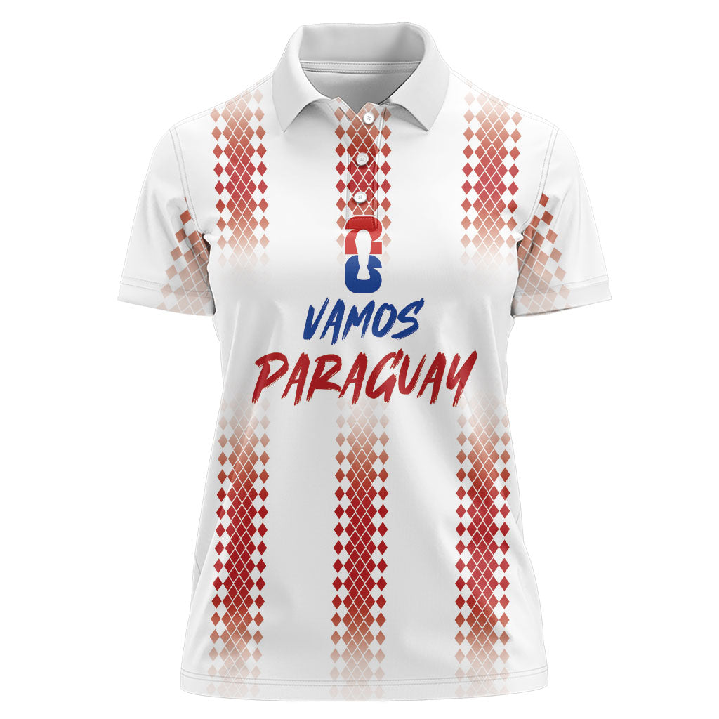 Vamos Paraguay Custom Women Polo Shirt Ao Po'i Heritage Football Supporter