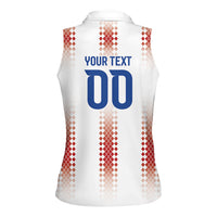 Vamos Paraguay Custom Women Sleeveless Polo Shirt Ao Po'i Heritage Football Supporter