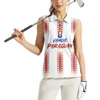 Vamos Paraguay Custom Women Sleeveless Polo Shirt Ao Po'i Heritage Football Supporter