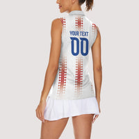 Vamos Paraguay Custom Women Sleeveless Polo Shirt Ao Po'i Heritage Football Supporter