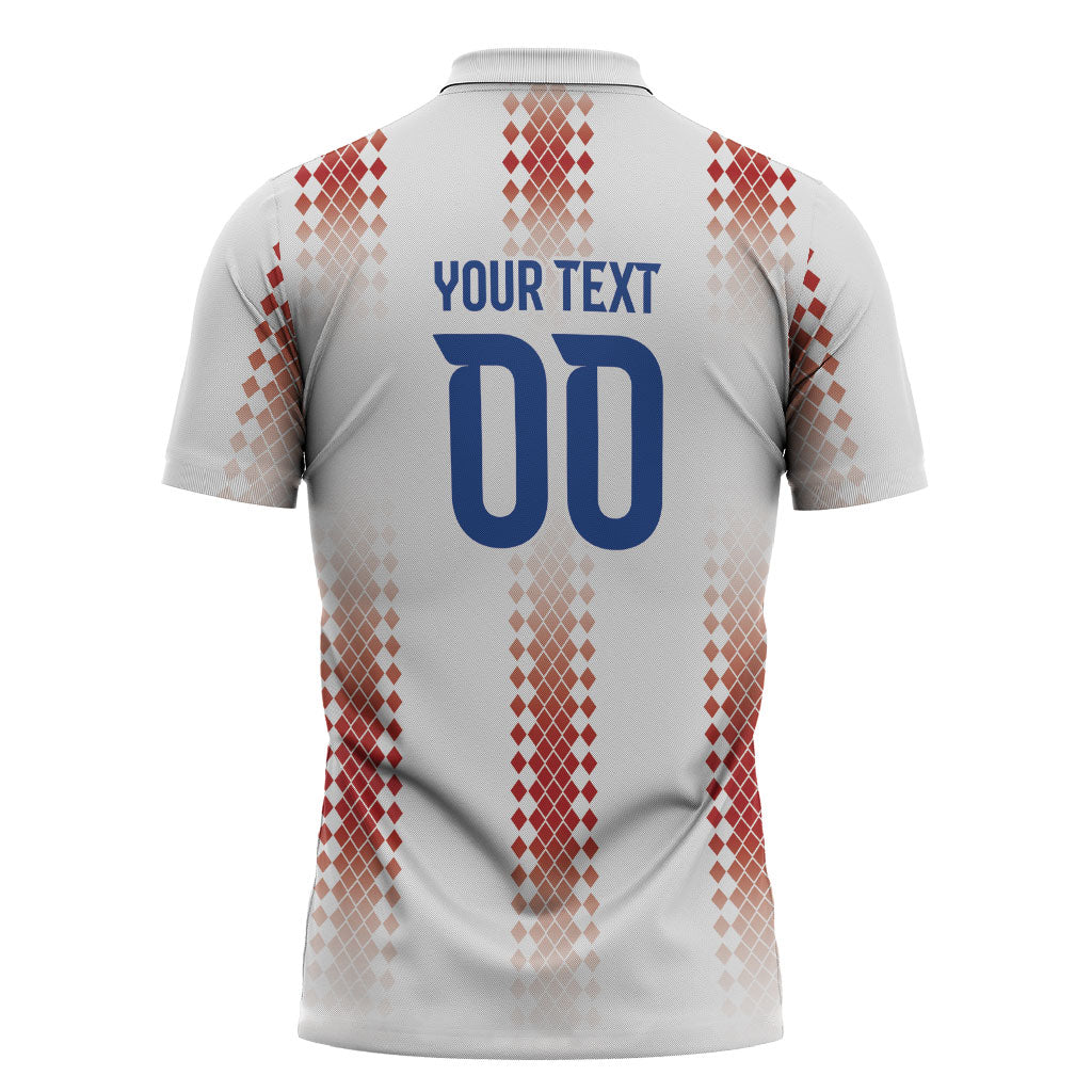 Vamos Paraguay Custom Zipper Polo Shirt Ao Po'i Heritage Football Supporter
