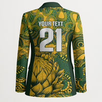 2026 Autumn Rugby Nations South Africa Custom Blazer Indigenous Tribal Patchwork Motif