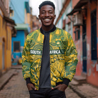 2026 Autumn Rugby Nations South Africa Custom Bomber Jacket Indigenous Tribal Patchwork Motif