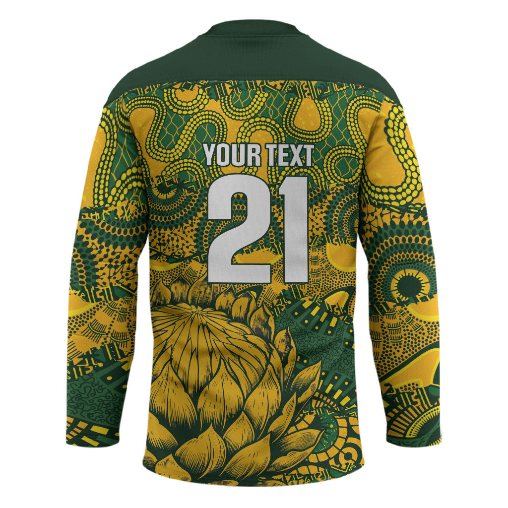 2026 Autumn Rugby Nations South Africa Custom Hockey Jersey Indigenous Tribal Patchwork Motif