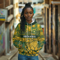 2026 Autumn Rugby Nations South Africa Custom Hoodie Indigenous Tribal Patchwork Motif