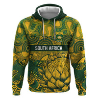2026 Autumn Rugby Nations South Africa Custom Zip Hoodie Indigenous Tribal Patchwork Motif