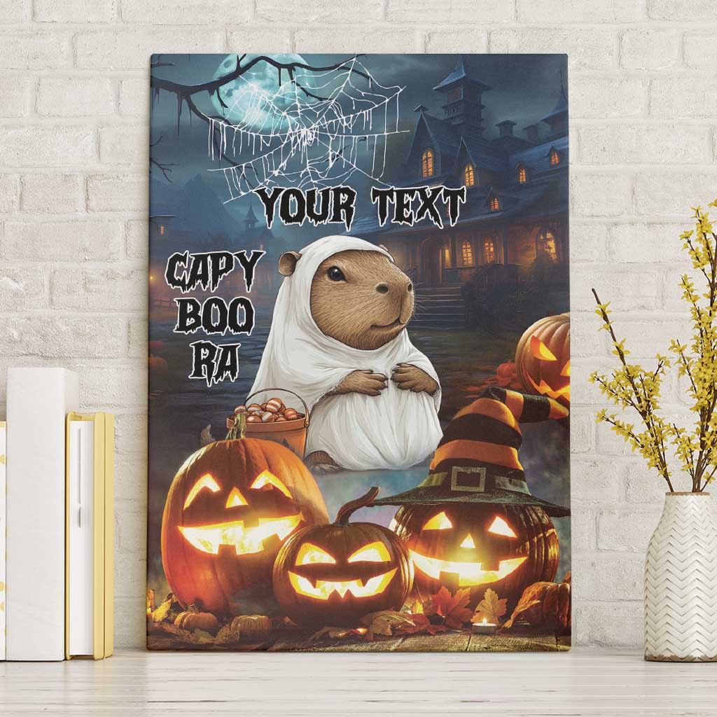 Capy-Boo-Ra Halloween Personalized Canvas Wall Art Capybara Funny Spooky Ghost LT9 - Wonder Print Shop