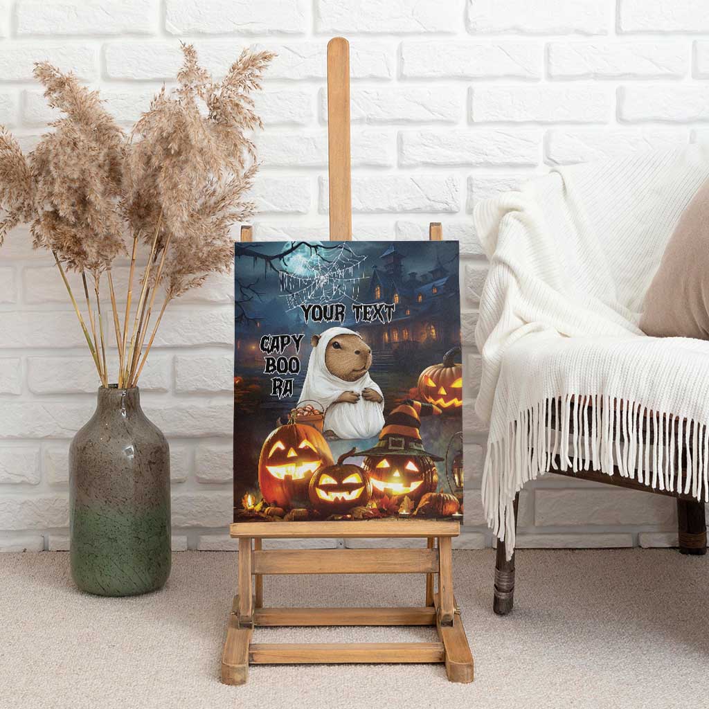 Capy-Boo-Ra Halloween Personalized Canvas Wall Art Capybara Funny Spooky Ghost LT9 - Wonder Print Shop