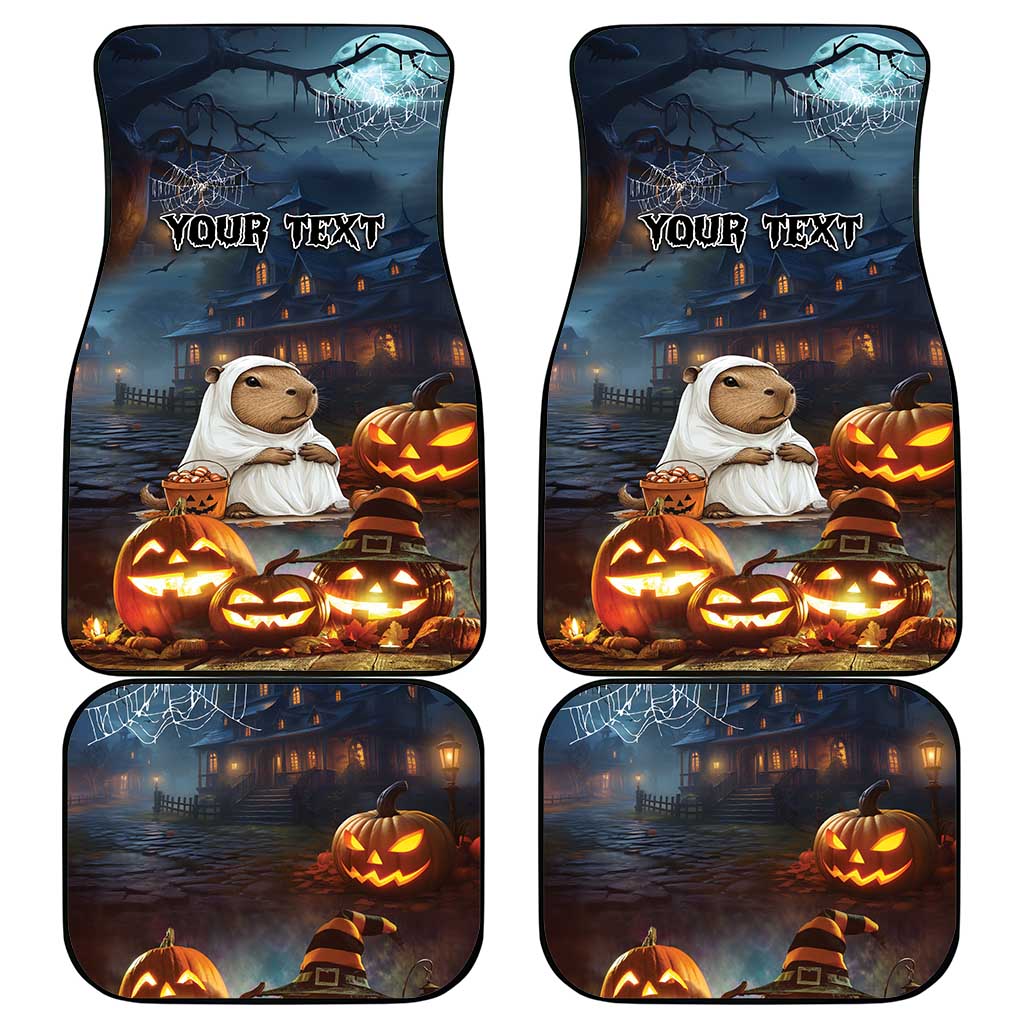 Capy-Boo-Ra Halloween Personalized Car Mats Capybara Funny Spooky Ghost LT9 - Wonder Print Shop
