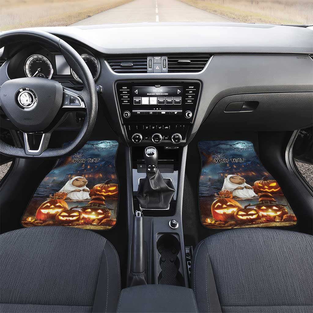 Capy-Boo-Ra Halloween Personalized Car Mats Capybara Funny Spooky Ghost LT9 - Wonder Print Shop