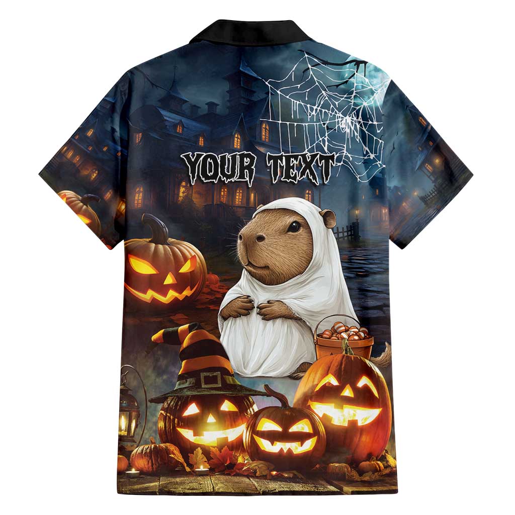 Capy-Boo-Ra Halloween Personalized Family Matching Long Sleeve Bodycon Dress and Hawaiian Shirt Capybara Funny Spooky Ghost LT9 - Wonder Print Shop