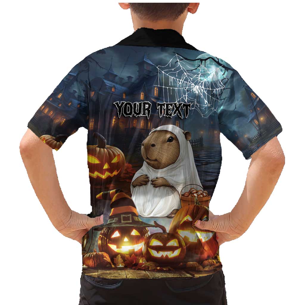 Capy-Boo-Ra Halloween Personalized Family Matching Mermaid Dress and Hawaiian Shirt Capybara Funny Spooky Ghost LT9 - Wonder Print Shop