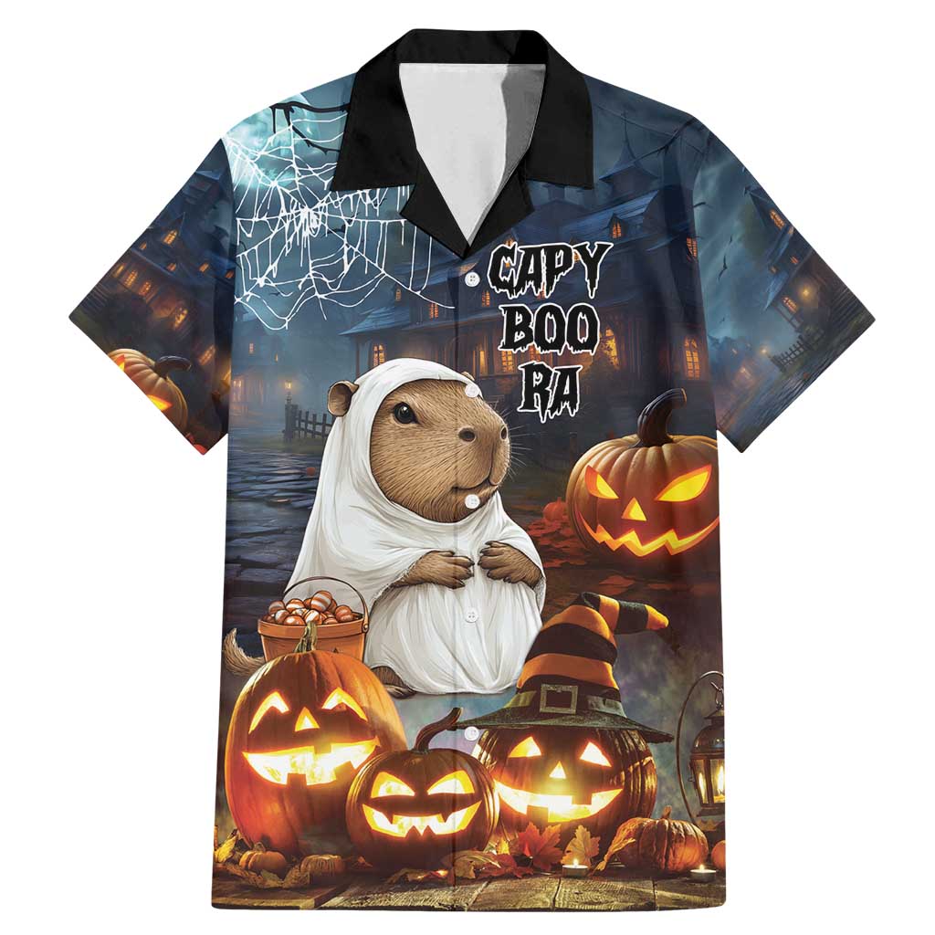 Capy-Boo-Ra Halloween Personalized Family Matching Mermaid Dress and Hawaiian Shirt Capybara Funny Spooky Ghost LT9 - Wonder Print Shop