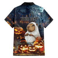 Capy-Boo-Ra Halloween Personalized Family Matching Puletasi and Hawaiian Shirt Capybara Funny Spooky Ghost - Wonder Print Shop