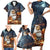 Capy-Boo-Ra Halloween Personalized Family Matching Short Sleeve Bodycon Dress and Hawaiian Shirt Capybara Funny Spooky Ghost - Wonder Print Shop