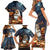 Capy-Boo-Ra Halloween Personalized Family Matching Short Sleeve Bodycon Dress and Hawaiian Shirt Capybara Funny Spooky Ghost - Wonder Print Shop