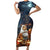 Capy-Boo-Ra Halloween Personalized Family Matching Short Sleeve Bodycon Dress and Hawaiian Shirt Capybara Funny Spooky Ghost - Wonder Print Shop