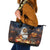Capy-Boo-Ra Halloween Personalized Leather Tote Bag Capybara Funny Spooky Ghost - Wonder Print Shop